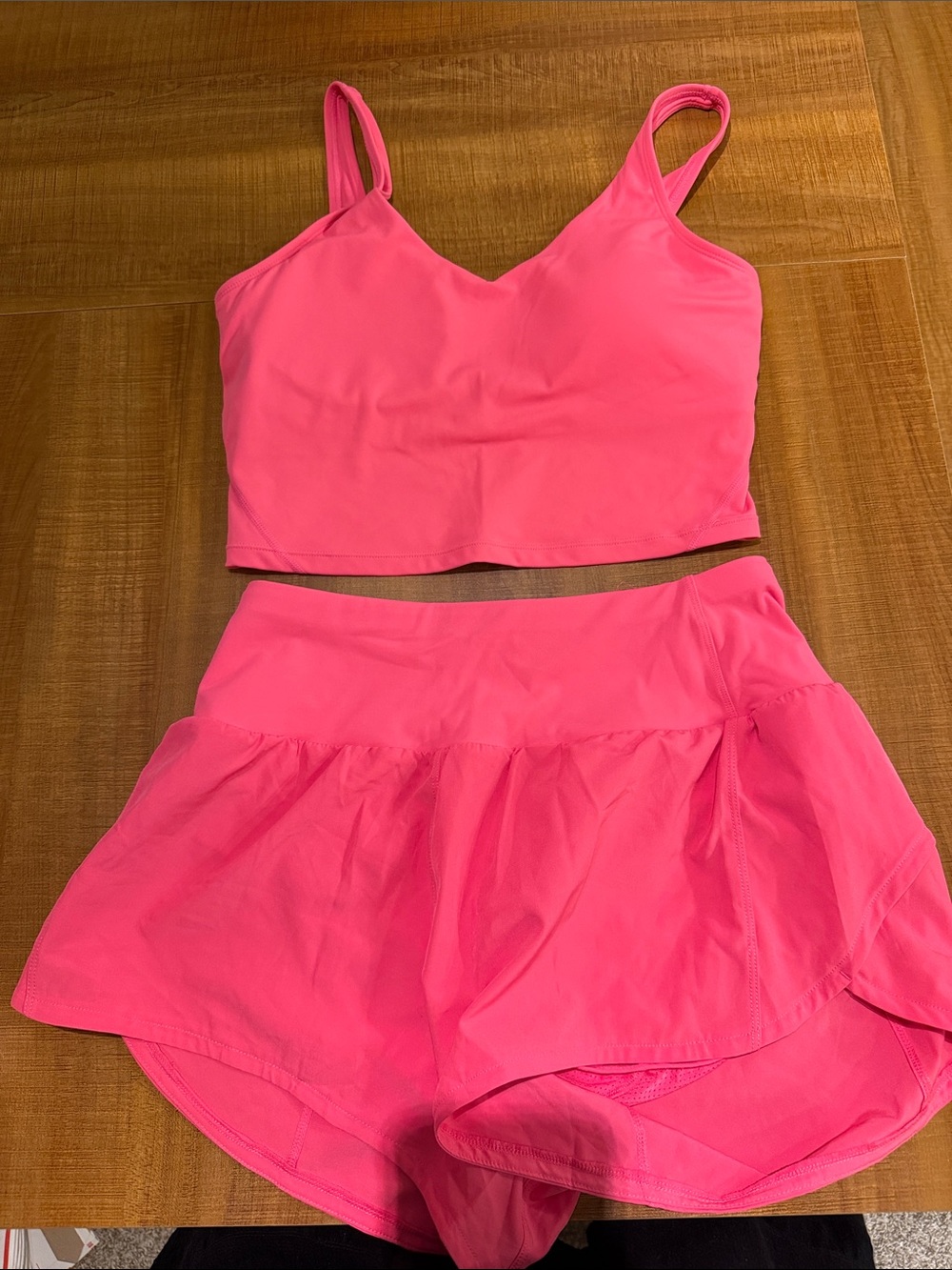 Women's High-Waisted Pink Running Shorts
